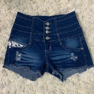 Denim shorts